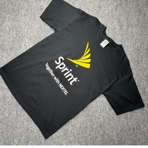 Sprint Together With Nextel Promo T Shirt Black Size Large